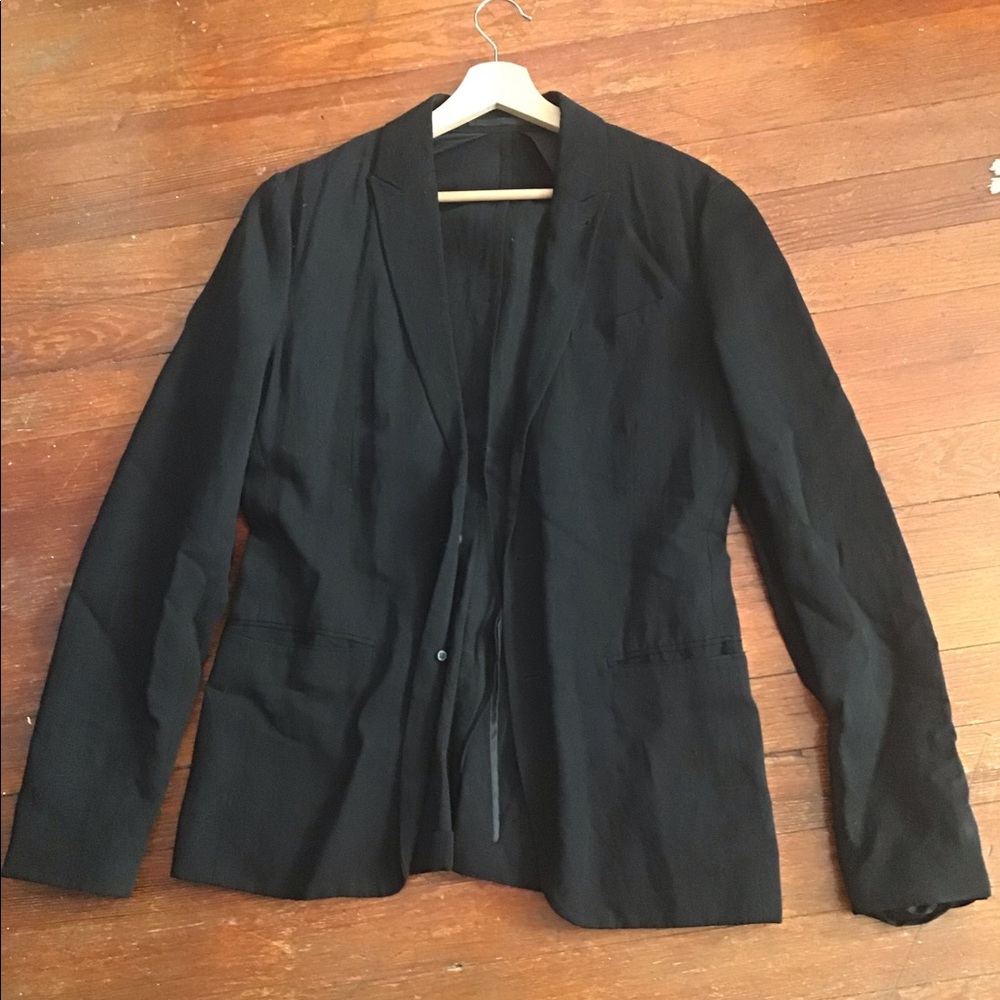All Saints Aiken Blazer, Black, 36.